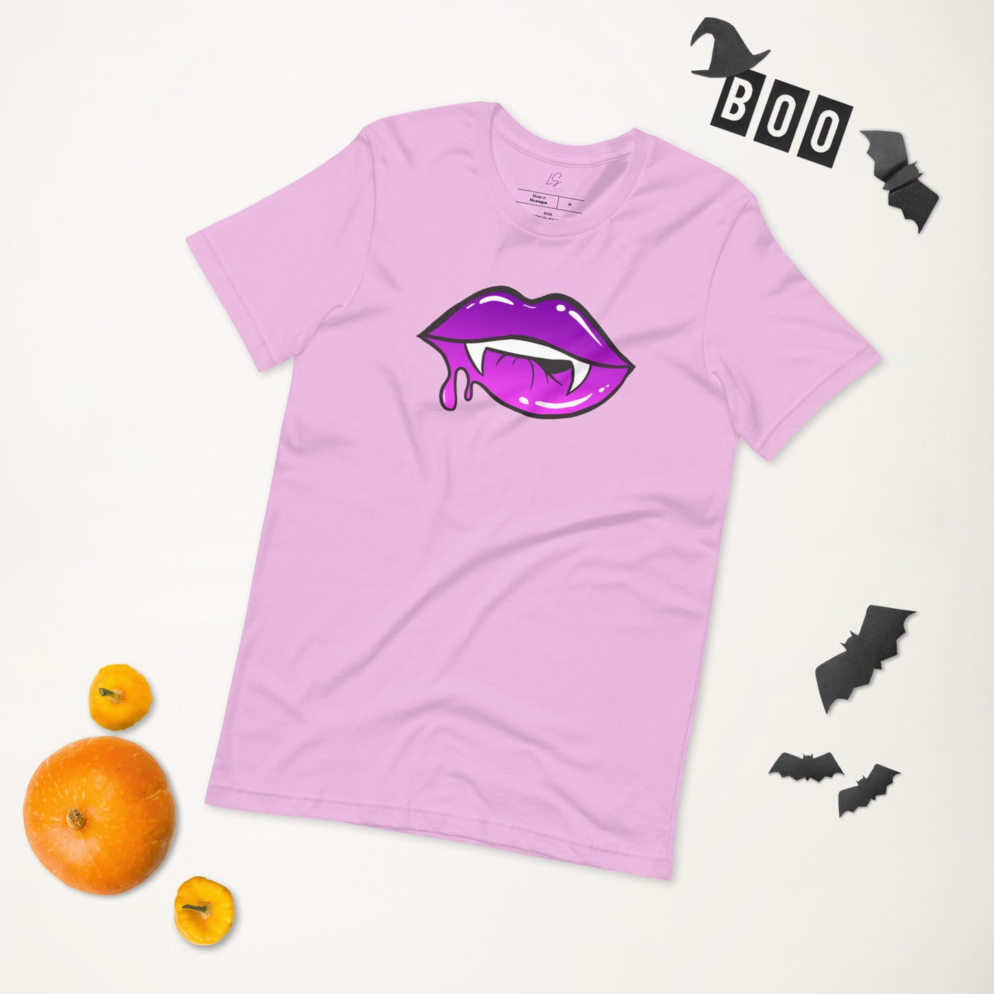 Unisex Tee: Purple Vamp Lips
