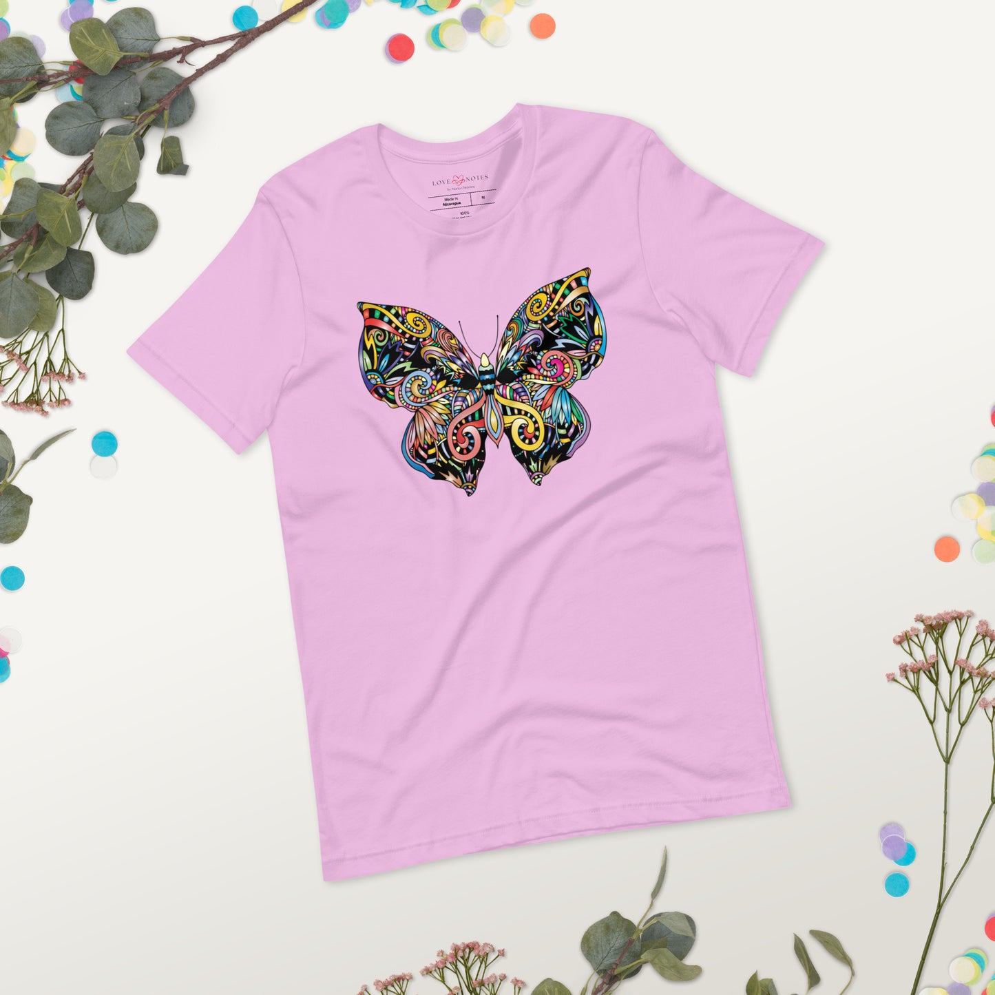 Unisex Tee: Colorful Butterfly