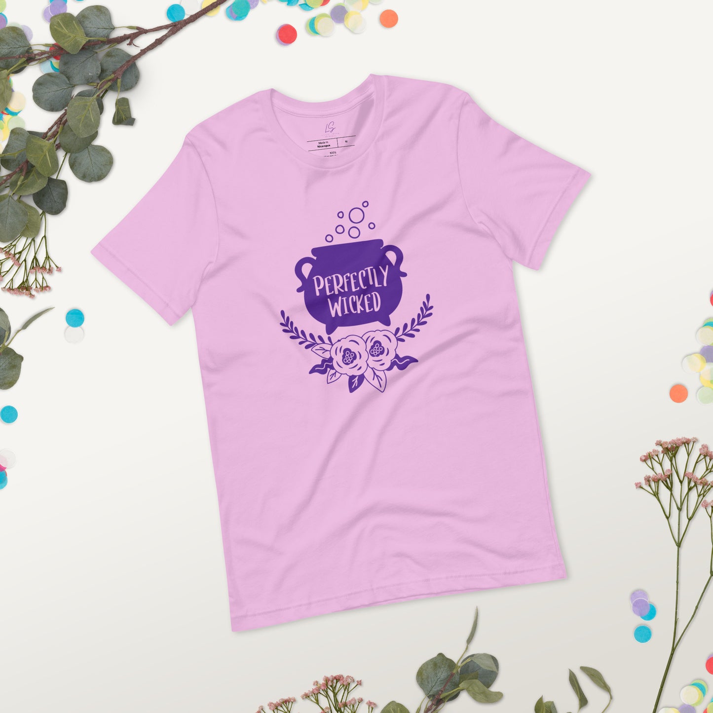 Unisex Tee Bella + Canvas 3001: Perfectly Wicked (cauldron/purple)