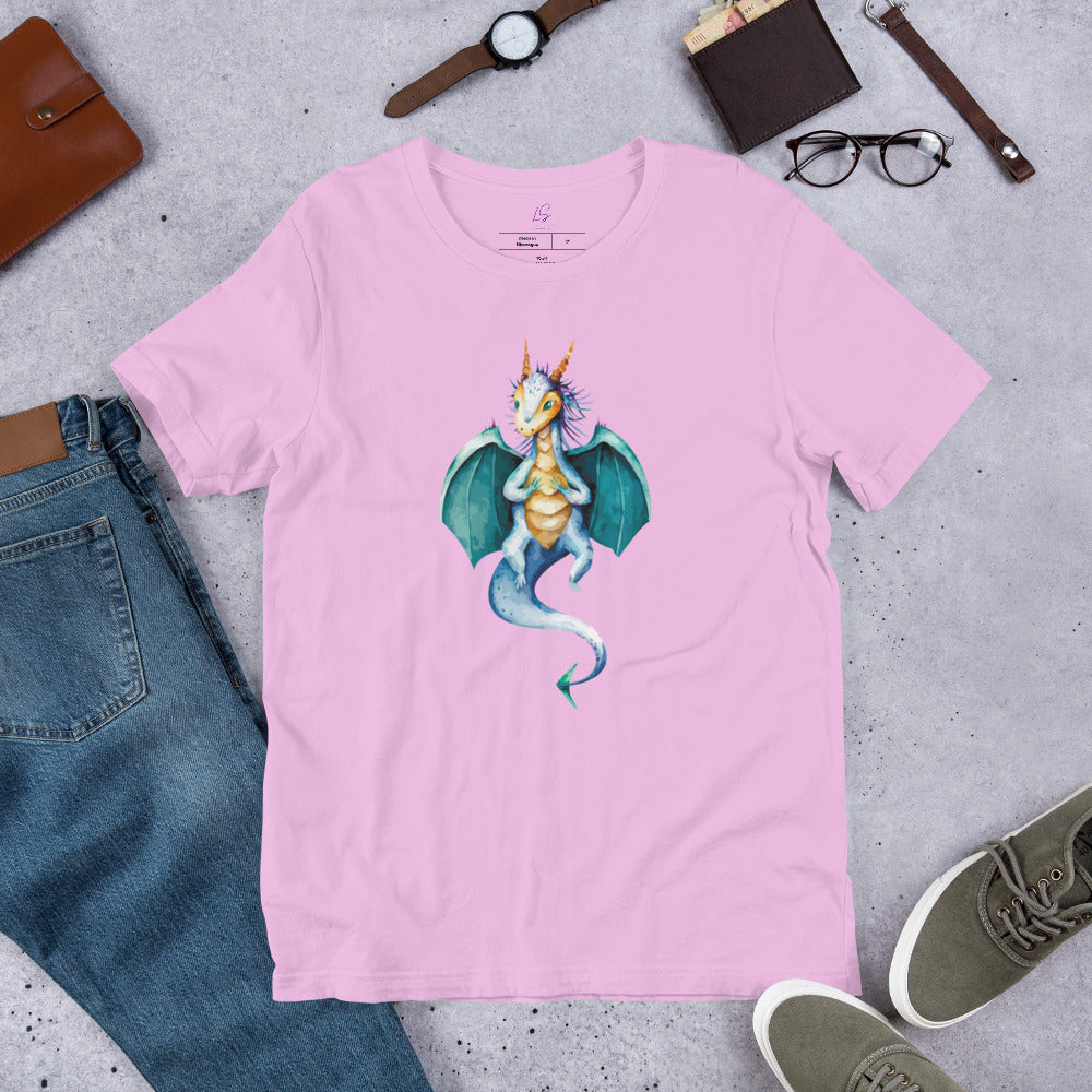Unisex Tee: Watercolor Dragon III
