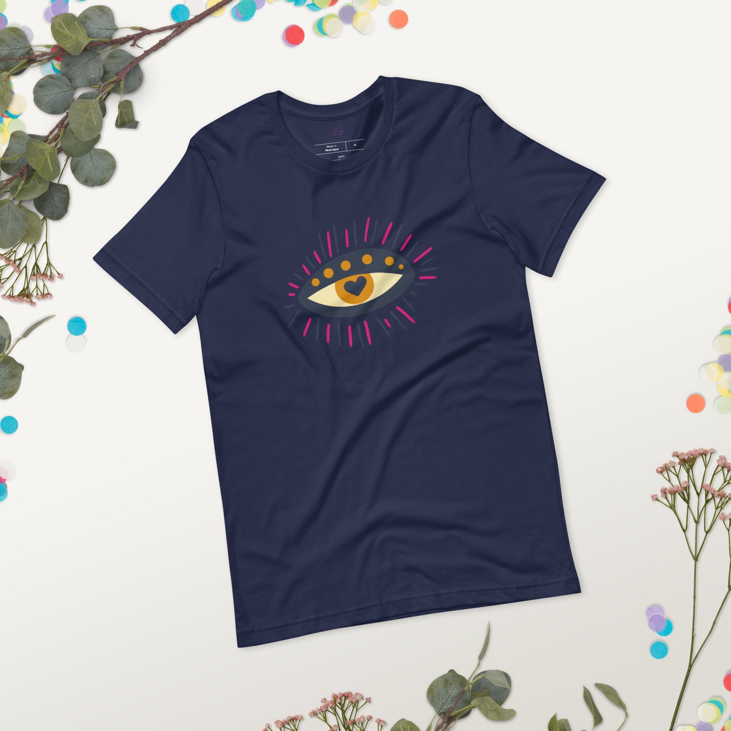 Unisex Tee Bella + Canvas 3001: Third Eye with Heart Iris