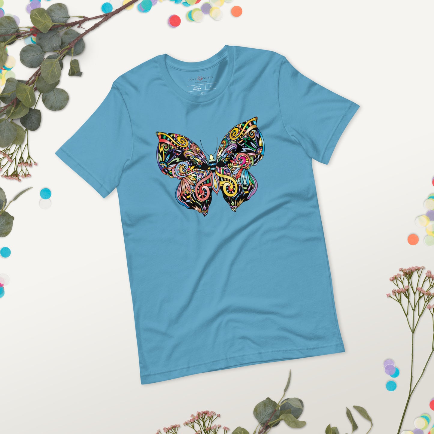 Unisex Tee: Colorful Butterfly