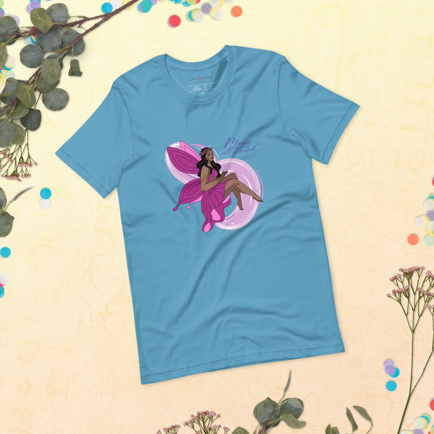 Unisex Tee: Pink Fairy | Magic is All Around