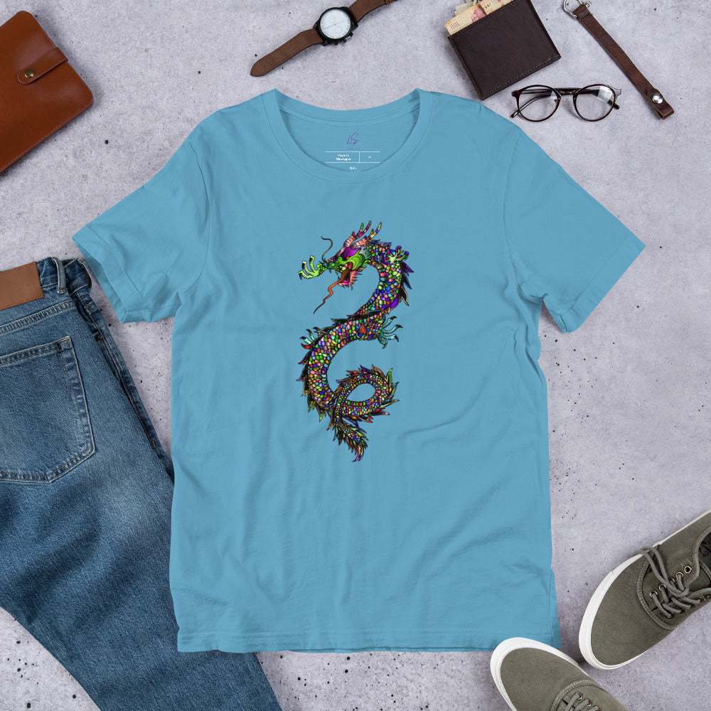 Unisex Tee: Colorful Dragon