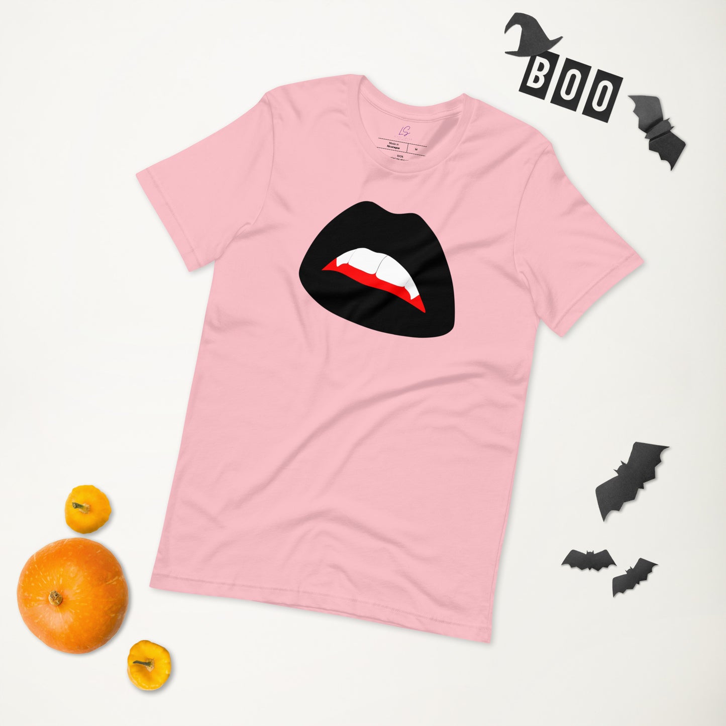 Unisex Tee: Black Vamp Lips