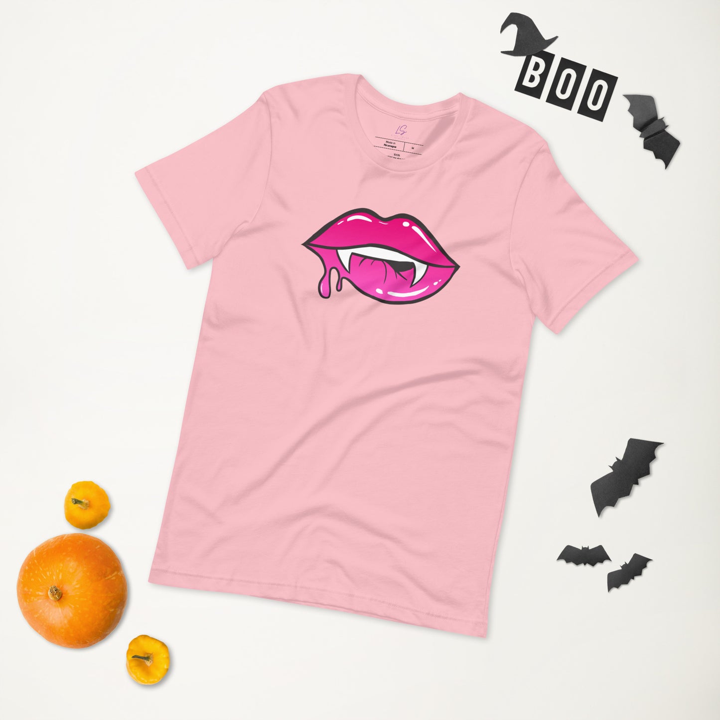 Unisex Tee: Pink Vamp Lips