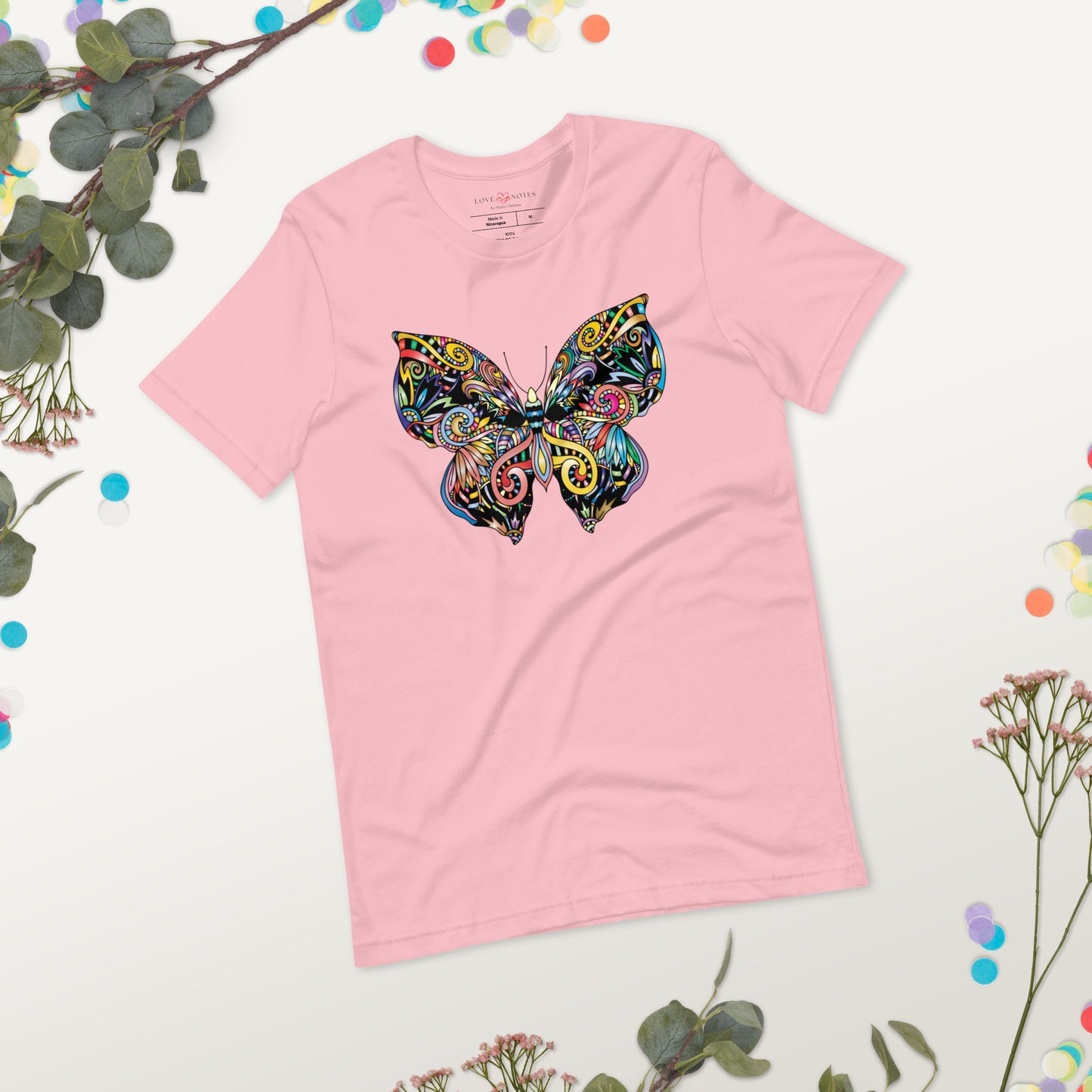 Unisex Tee: Colorful Butterfly