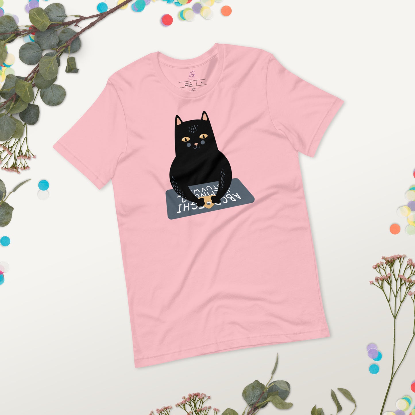 Unisex Tee Bella + Canvas 3001: Cat with Spirit Board