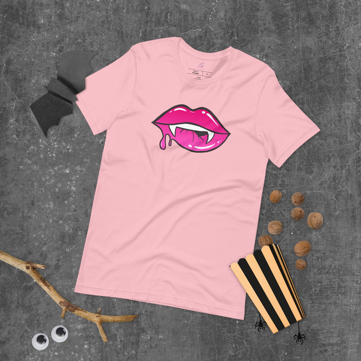 Unisex Tee: Pink Vamp Lips
