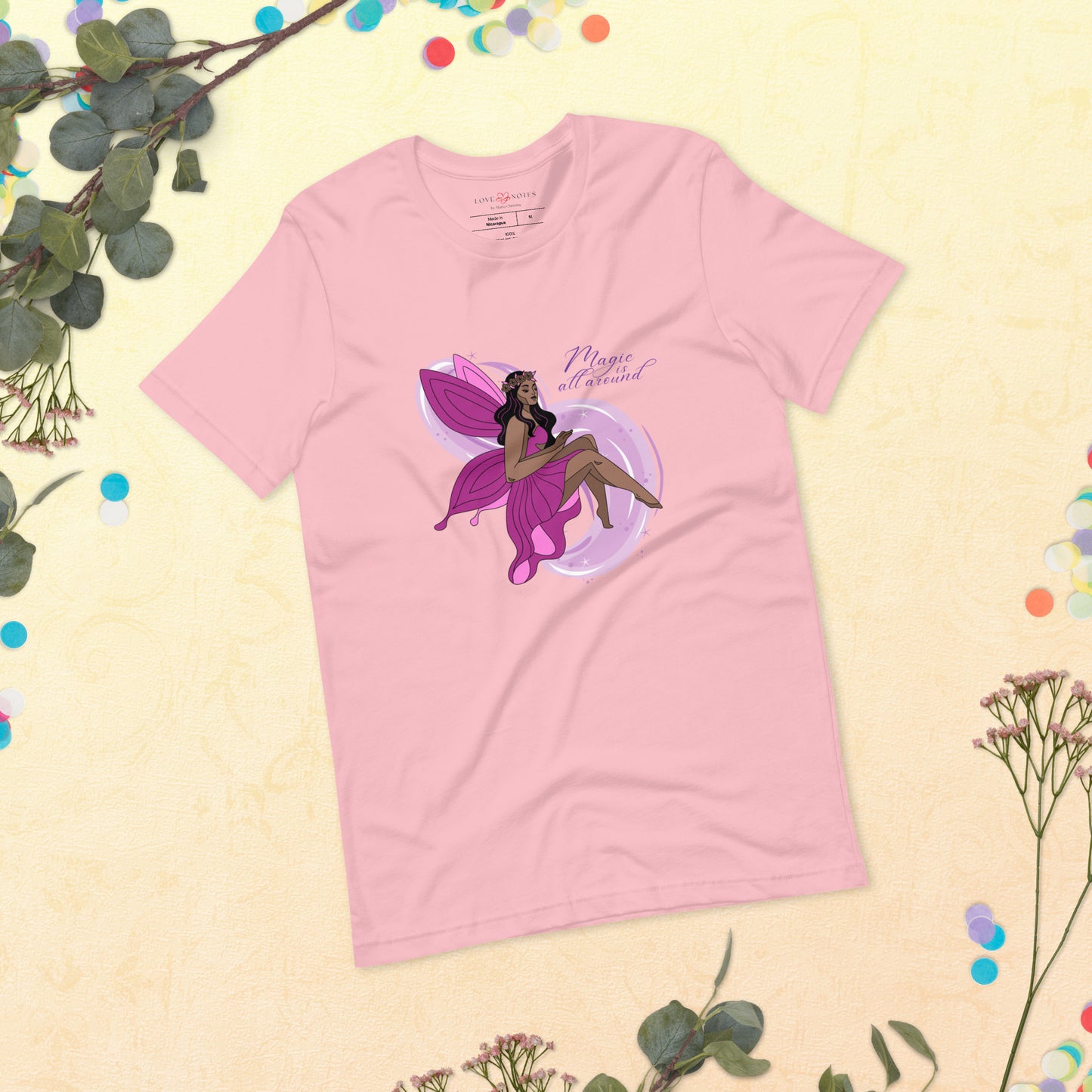 Unisex Tee: Pink Fairy | Magic is All Around
