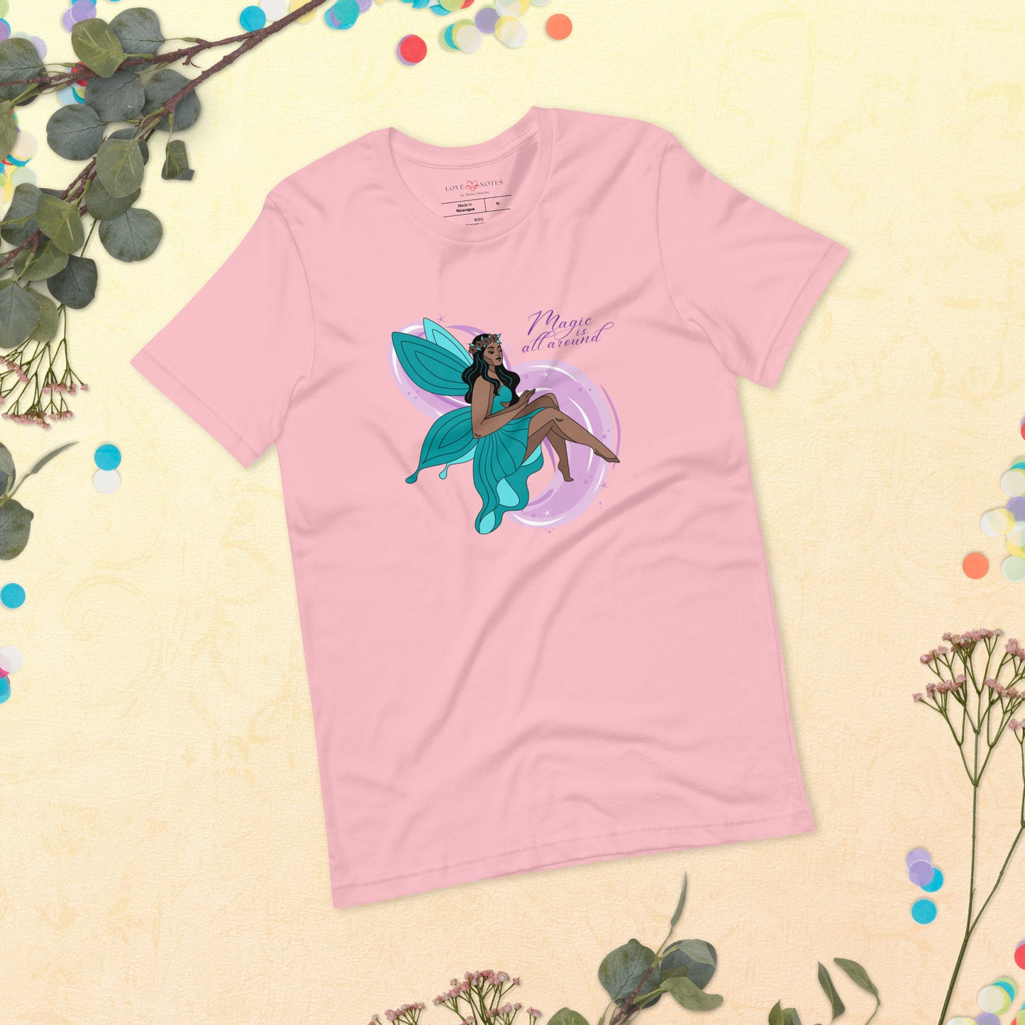 Unisex Tee: Teal Fairy | Magic is All Around