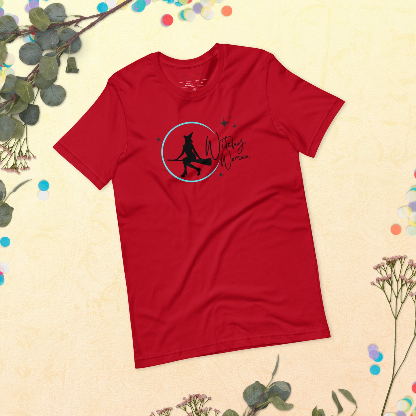 Unisex Tee: Witchy Woman (turquoise moon)