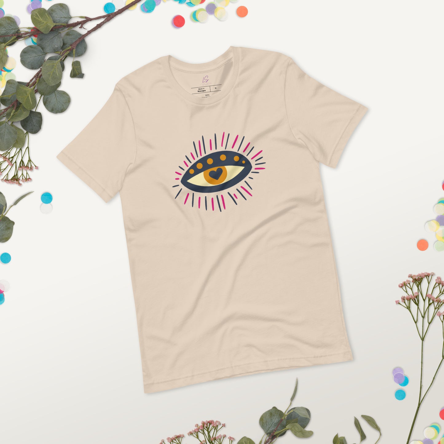 Unisex Tee Bella + Canvas 3001: Third Eye with Heart Iris
