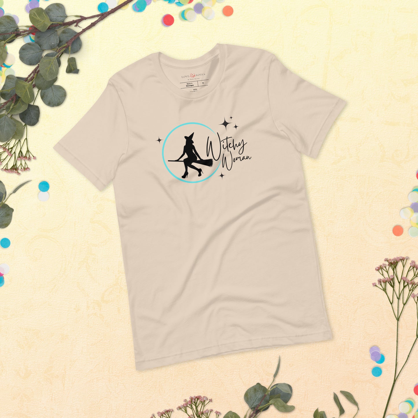 Unisex Tee: Witchy Woman (turquoise moon)
