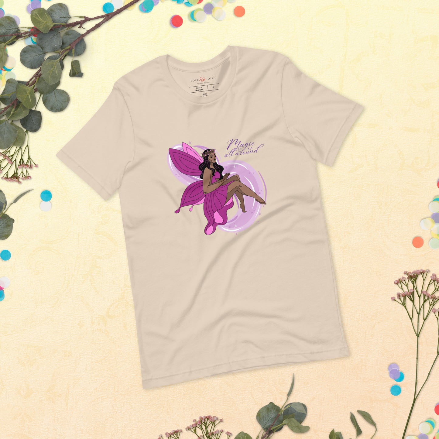 Unisex Tee: Pink Fairy | Magic is All Around