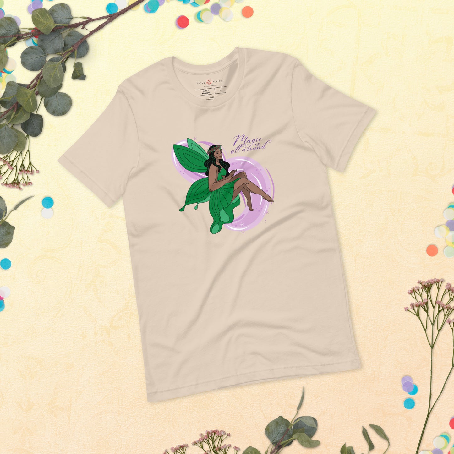 Unisex Tee: Green Fairy | Magic is All Around