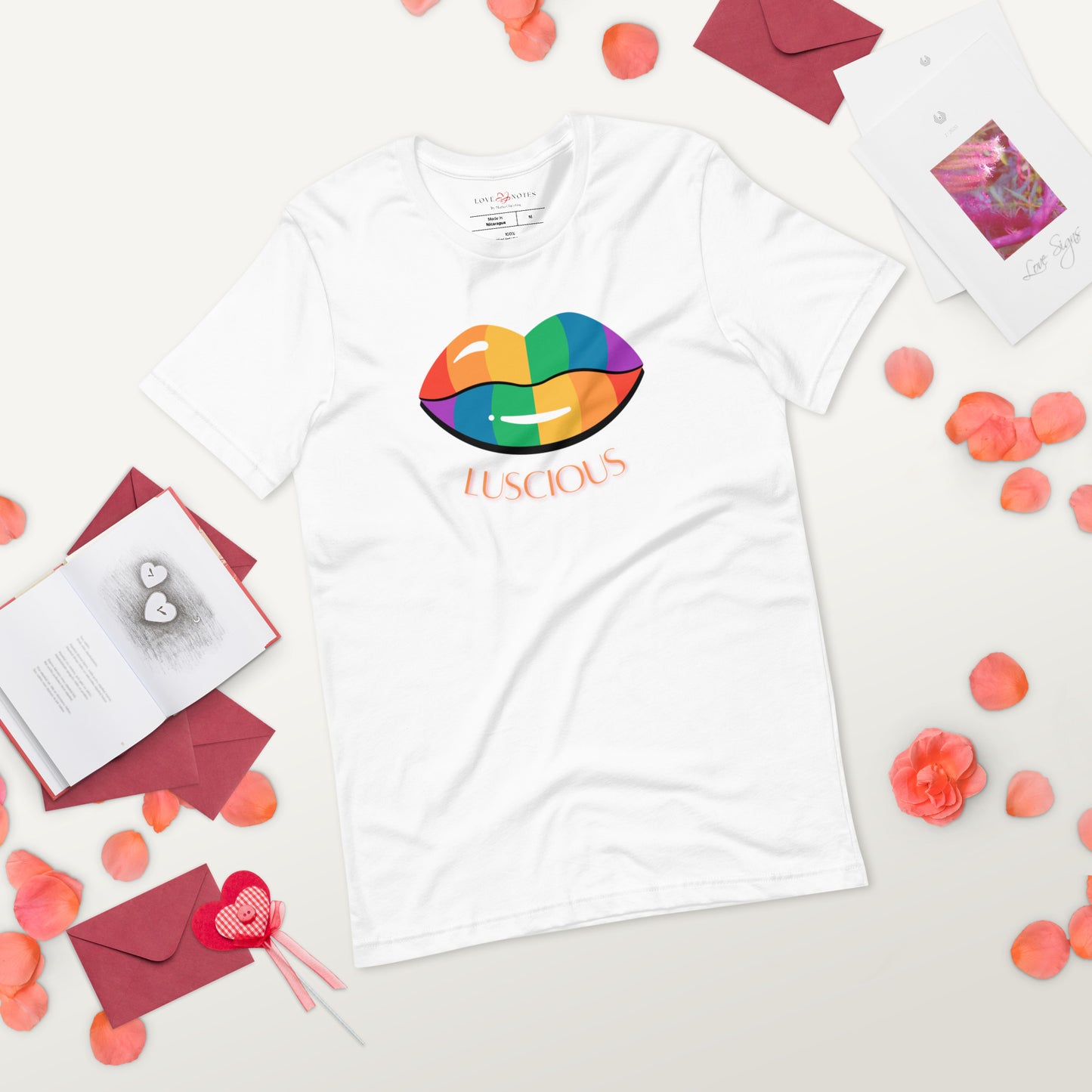 Unisex Tee: Luscious Lips (multi-color)