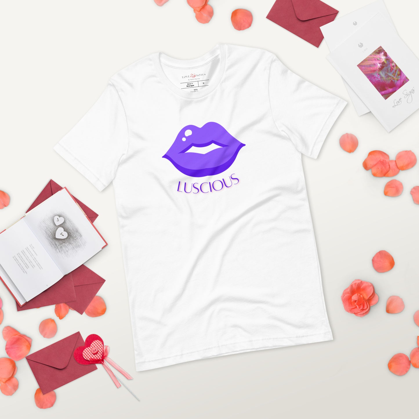 Unisex Tee: Luscious Lips (purple)