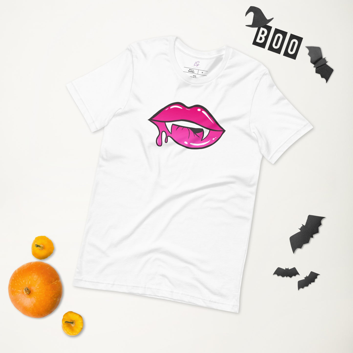 Unisex Tee: Pink Vamp Lips