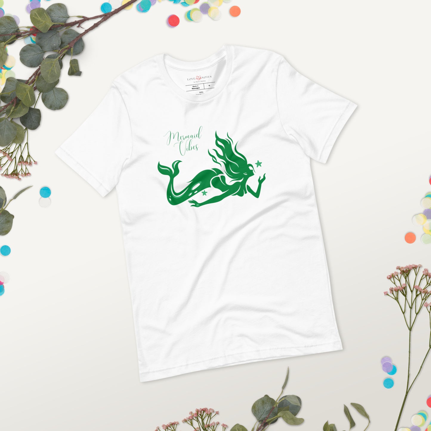 Unisex Tee: Mermaid Vibes (green)