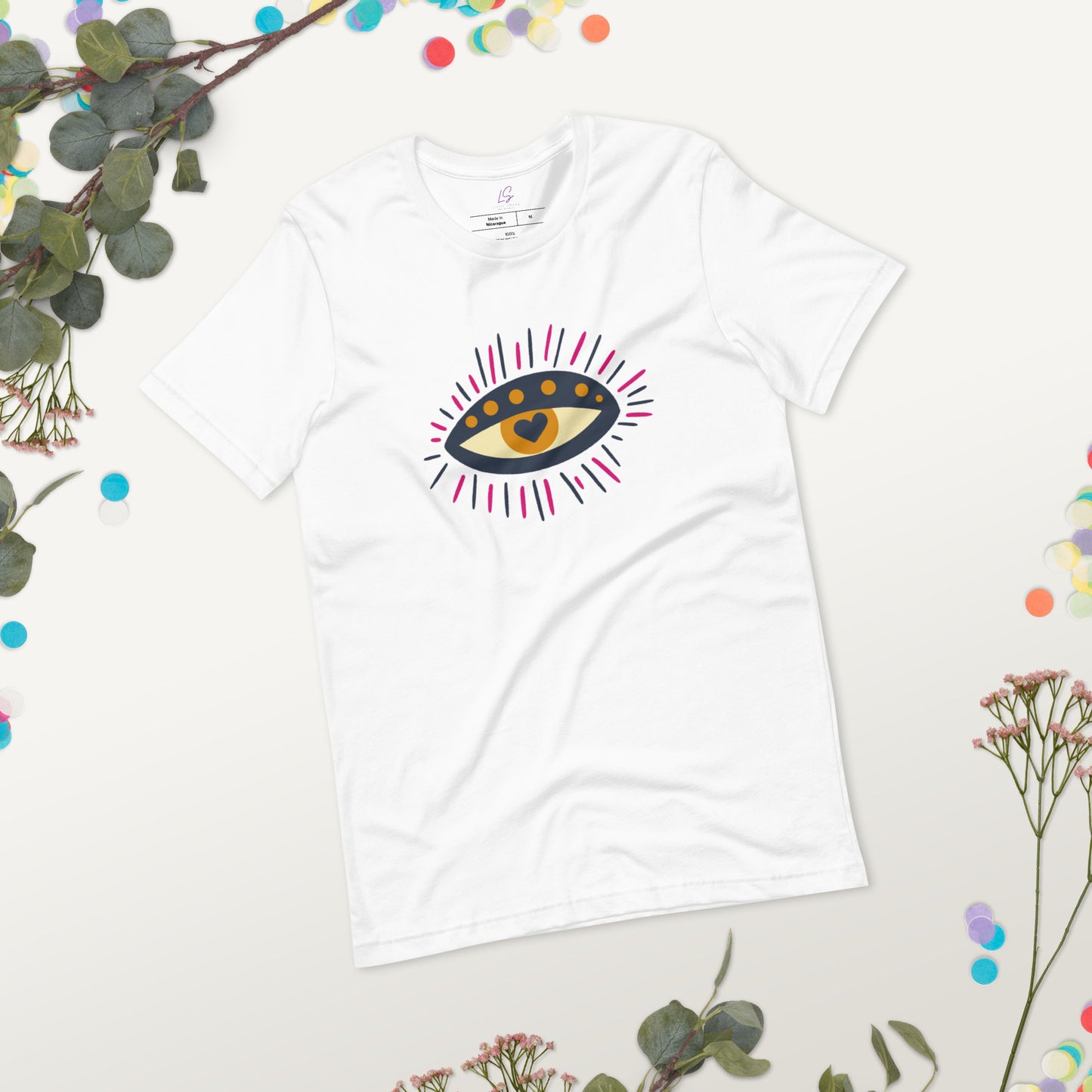 Unisex Tee Bella + Canvas 3001: Third Eye with Heart Iris