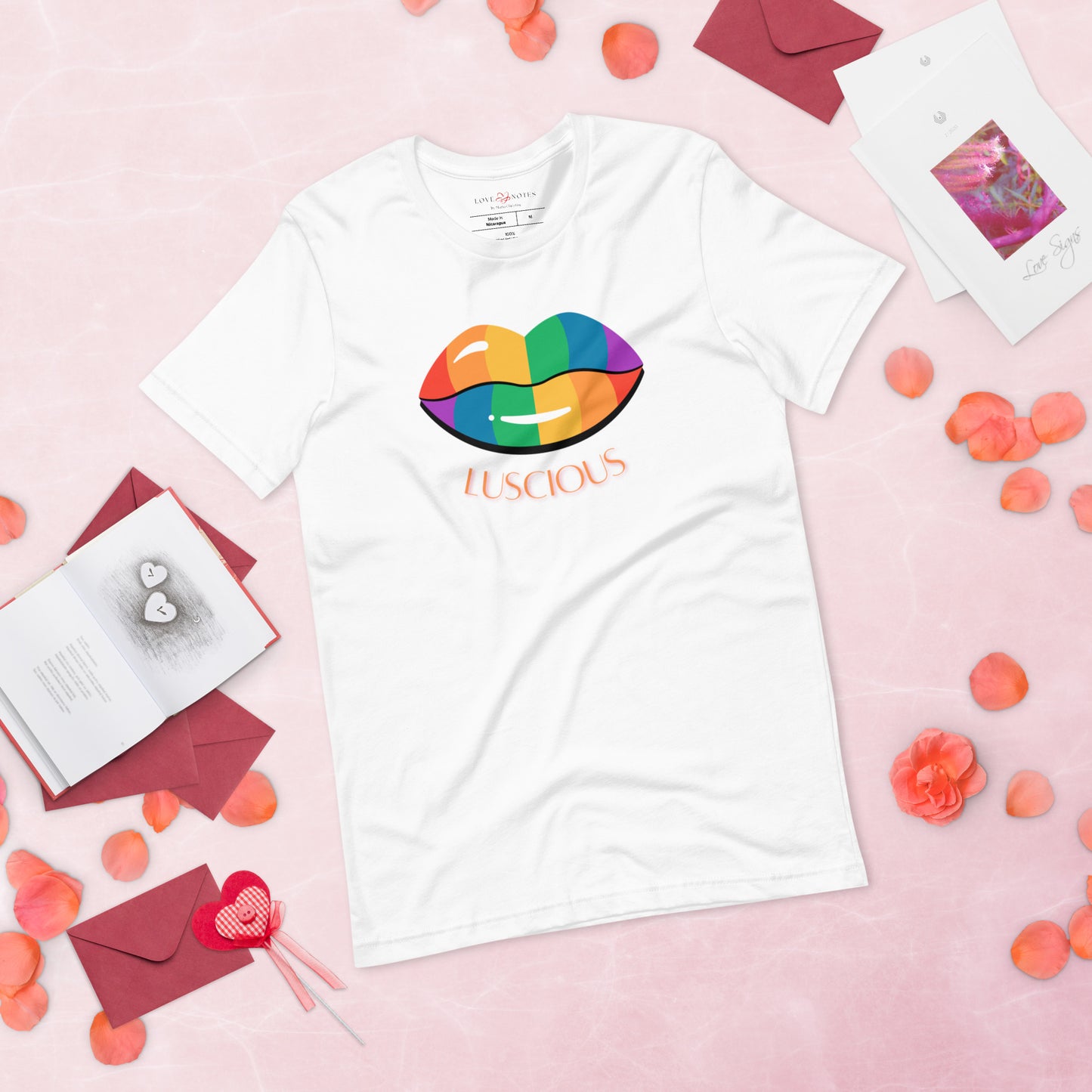 Unisex Tee: Luscious Lips (multi-color)