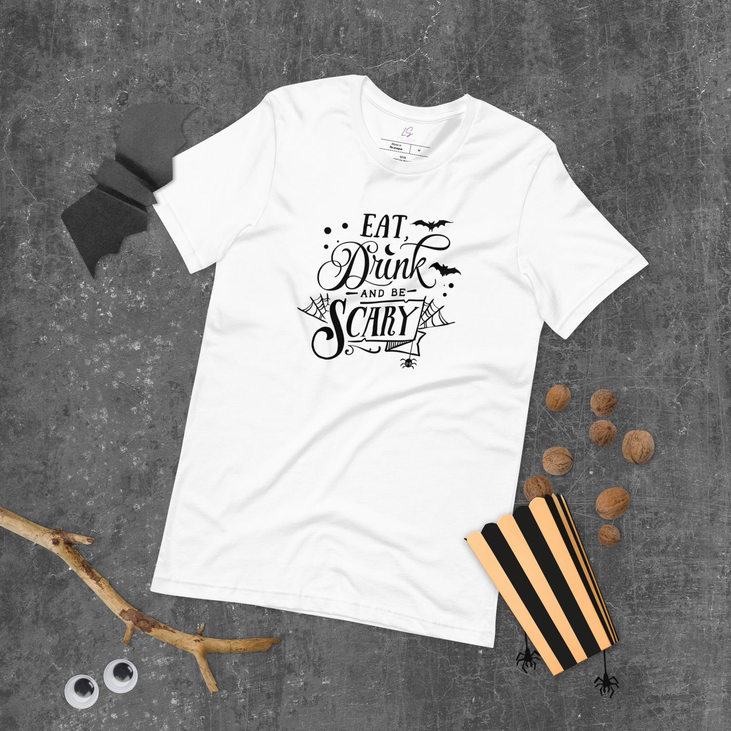 Unisex Tee: Eat Drink and Be Scary