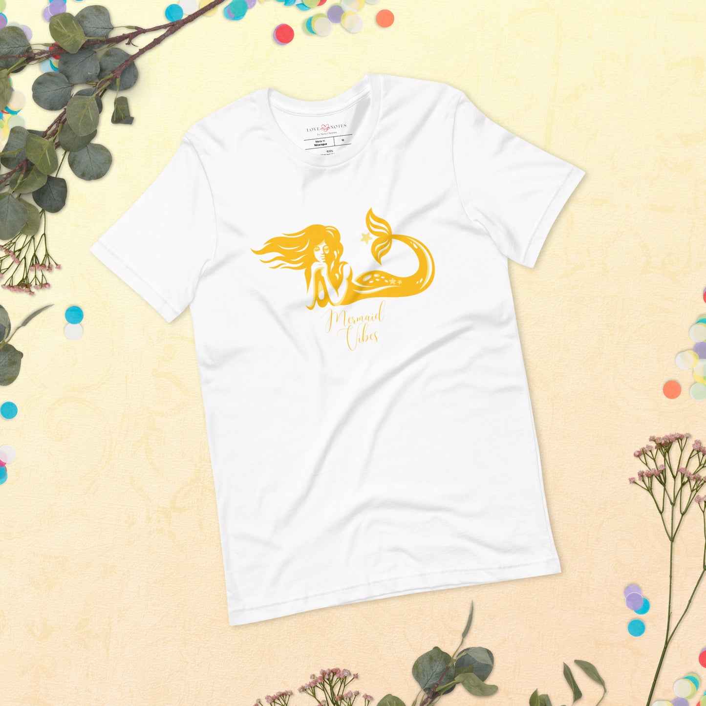 Unisex Tee: Mermaid Vibes (yellow)