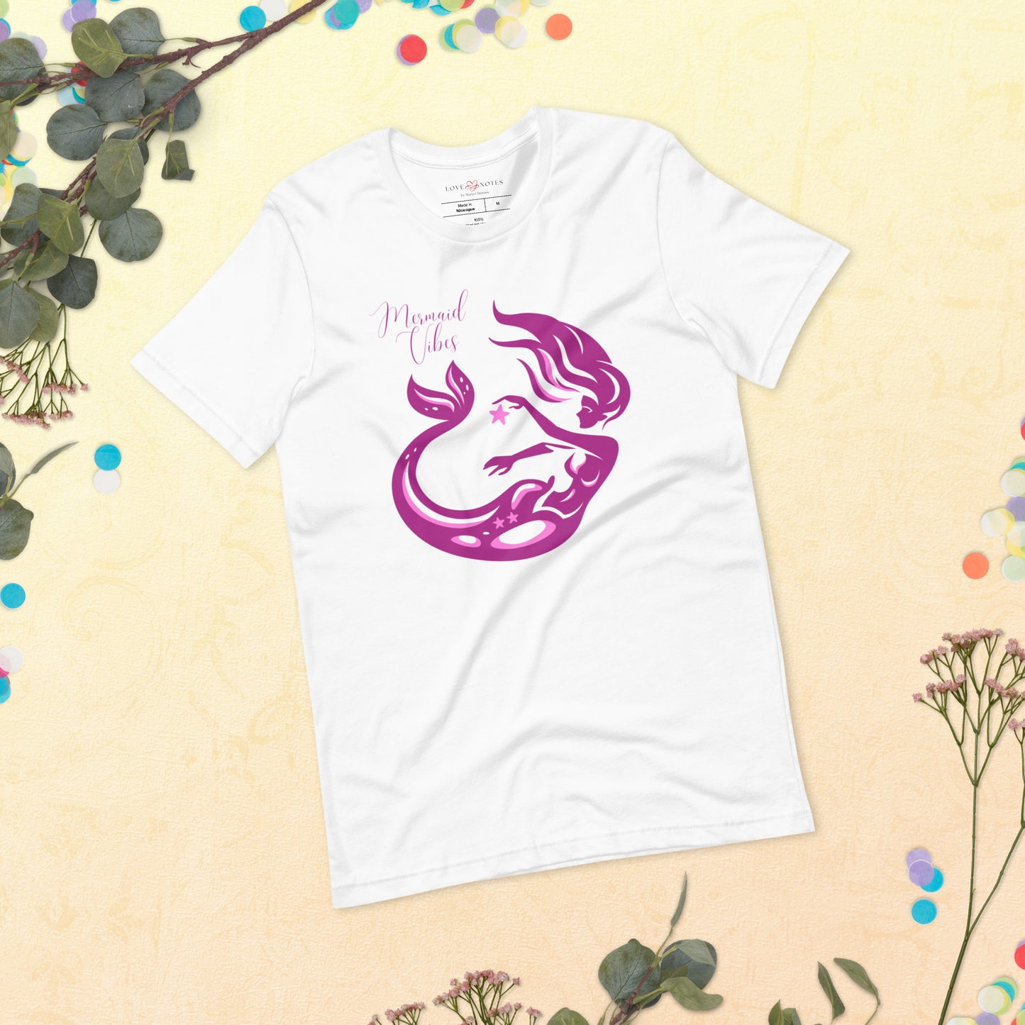 Unisex Tee: Mermaid Vibes (fuchsia)