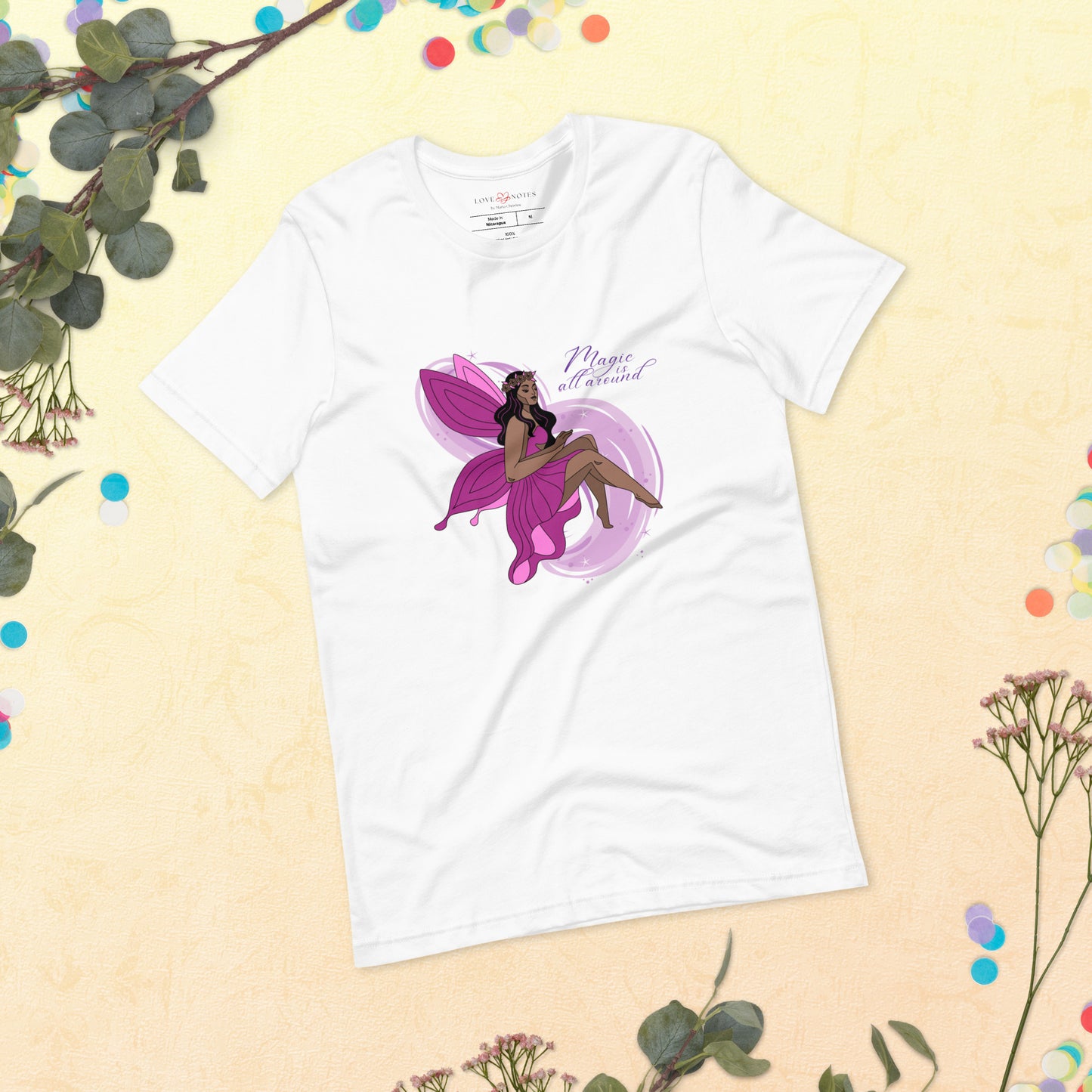 Unisex Tee: Pink Fairy | Magic is All Around