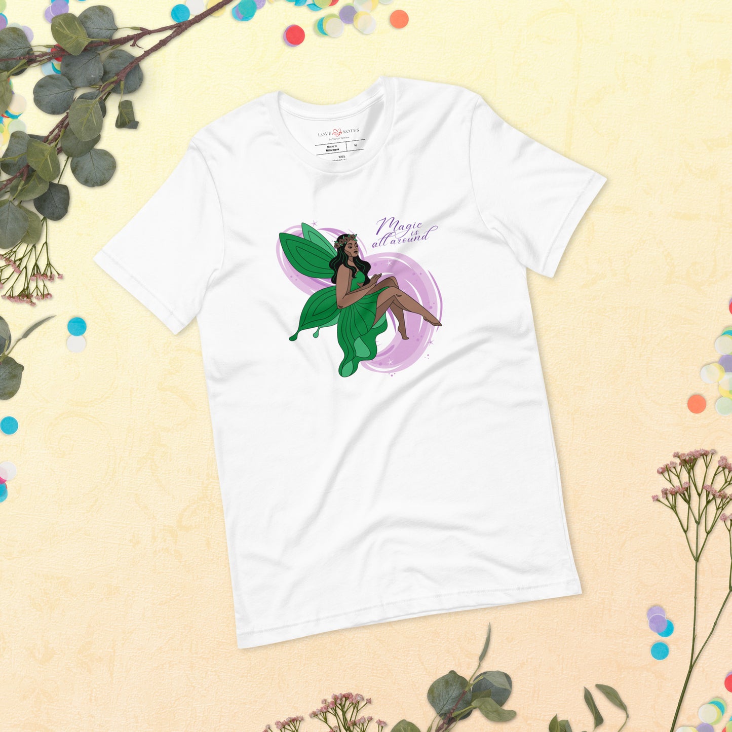 Unisex Tee: Green Fairy | Magic is All Around