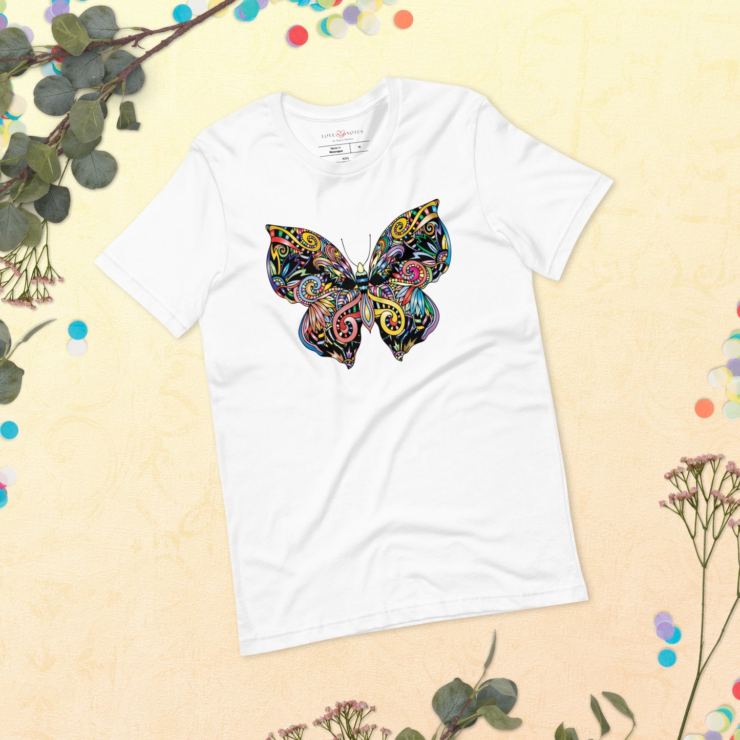 Unisex Tee: Colorful Butterfly