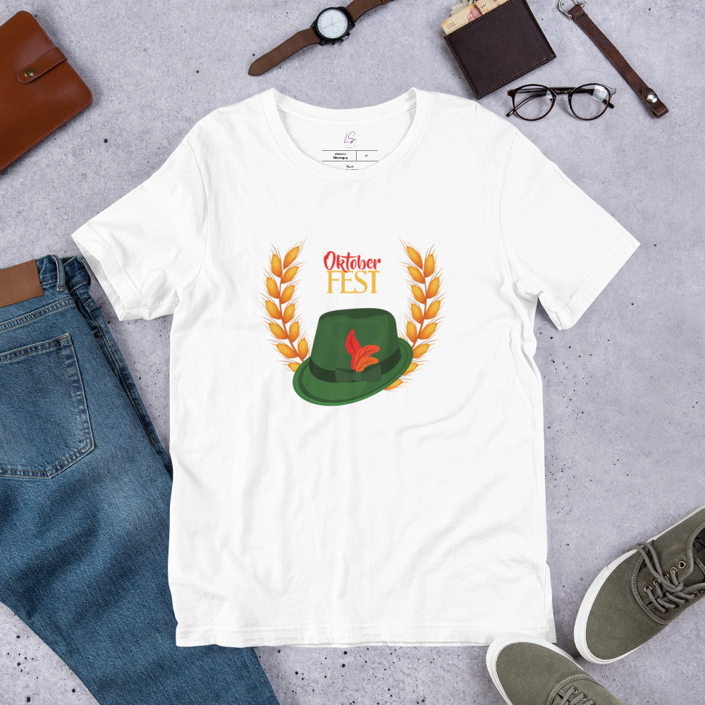 Unisex Tee: Oktoberfest Tyrolean Hat