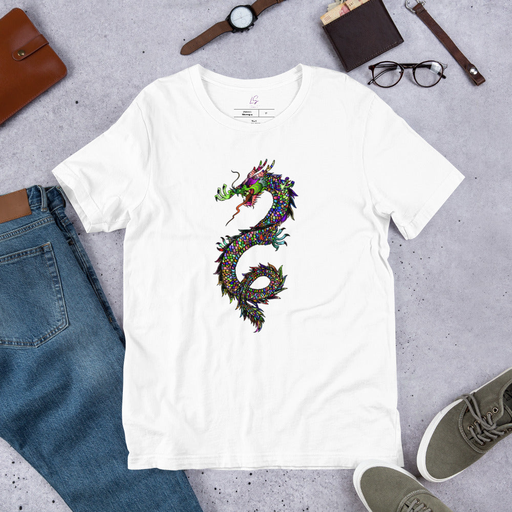 Unisex Tee: Colorful Dragon