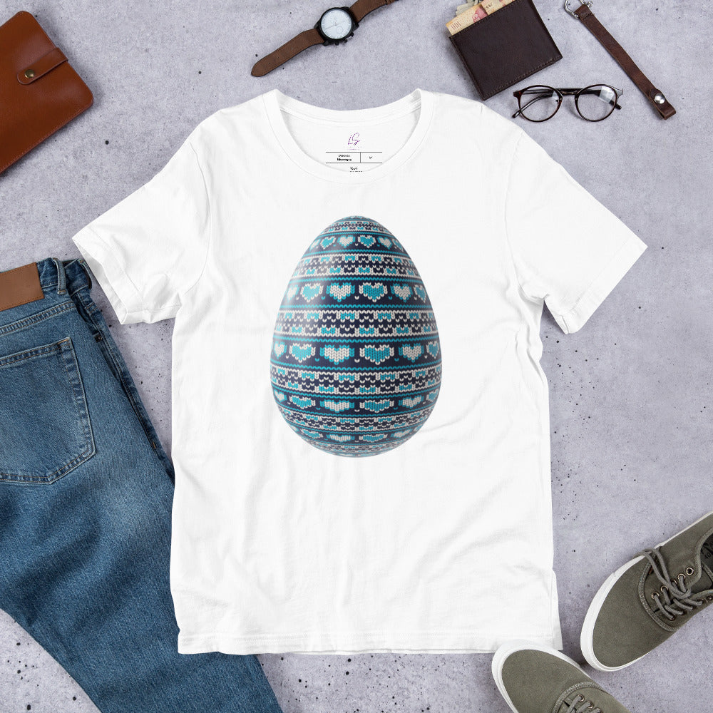 Unisex Tee: Dragon Egg (holiday sweater pattern)