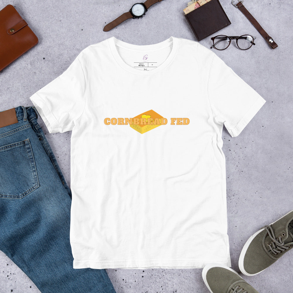 Unisex Tee: Cornbread Fed (butter & bread)(Style 2/3)