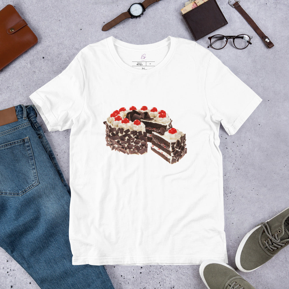 Unisex Tee: Creamy Chocolate Cake