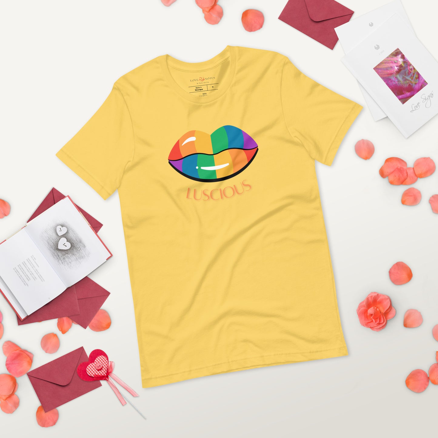 Unisex Tee: Luscious Lips (multi-color)