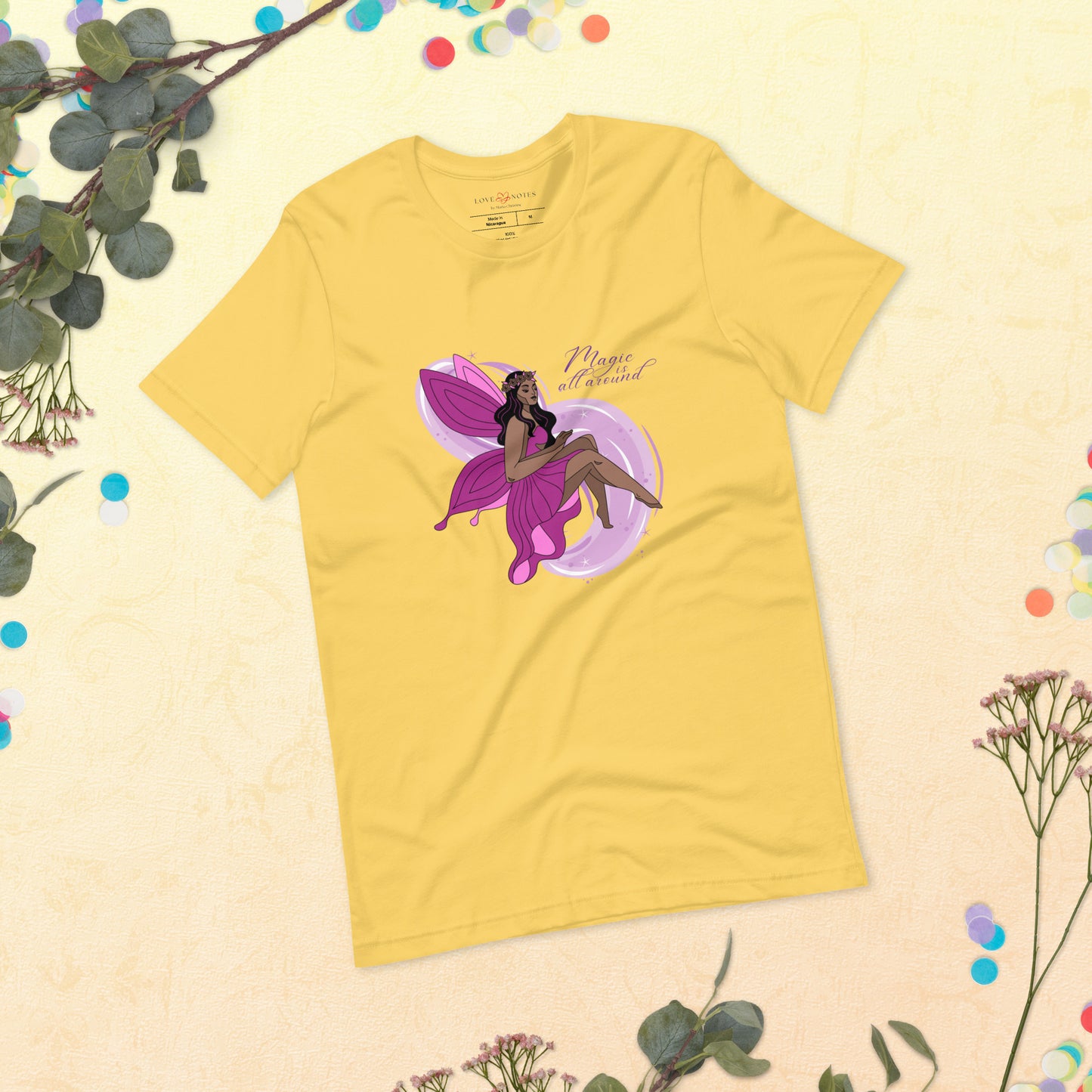 Unisex Tee: Pink Fairy | Magic is All Around
