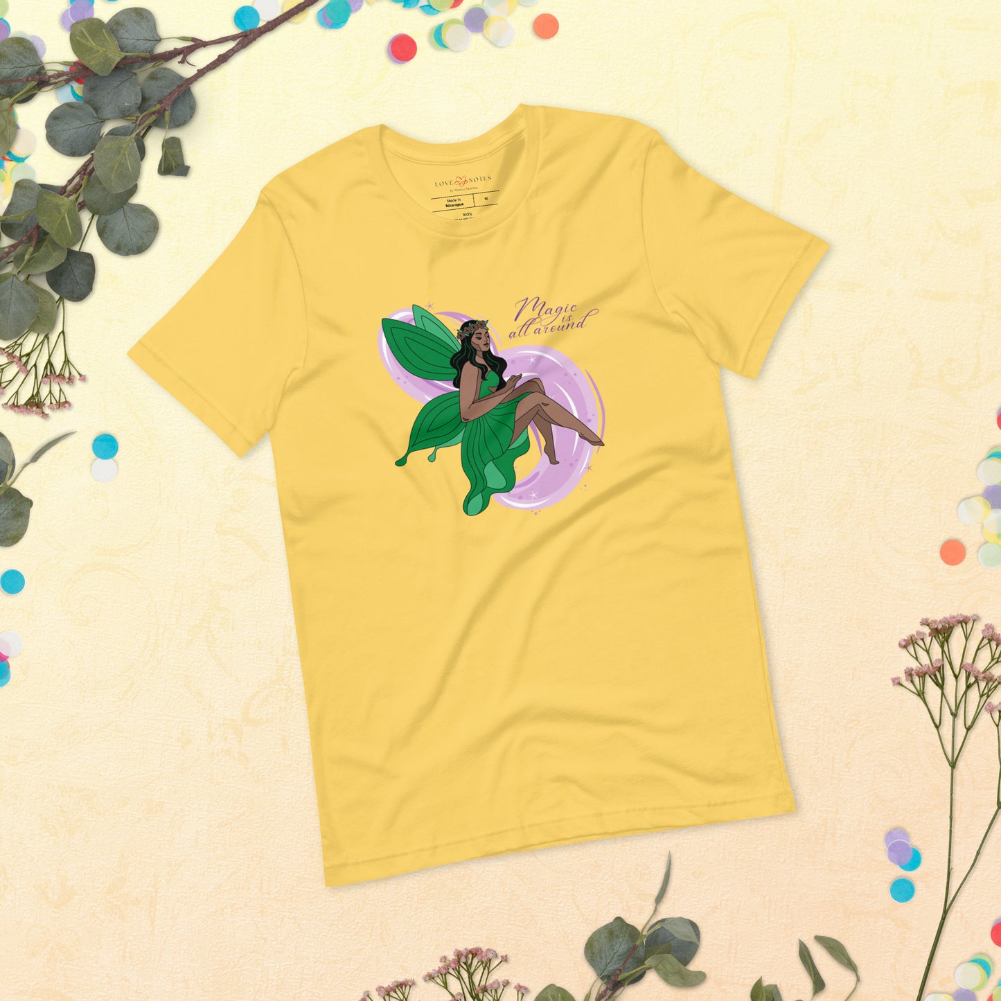 Unisex Tee: Green Fairy | Magic is All Around