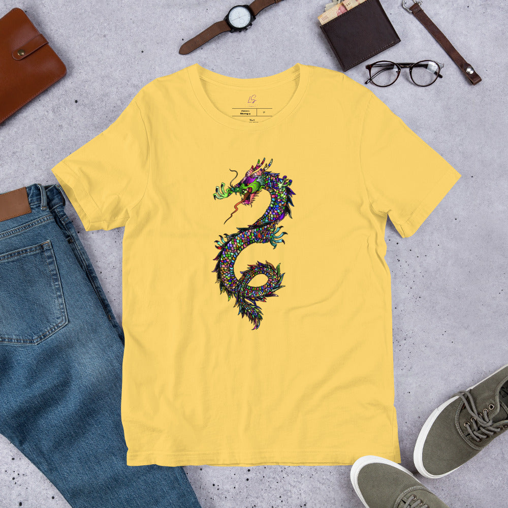 Unisex Tee: Colorful Dragon