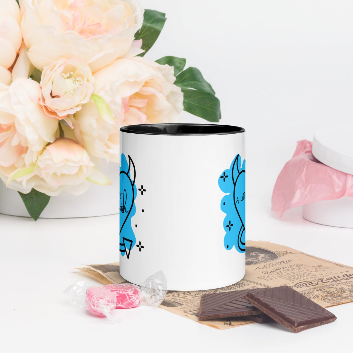 Mug: A Little Bit Impish (blue)