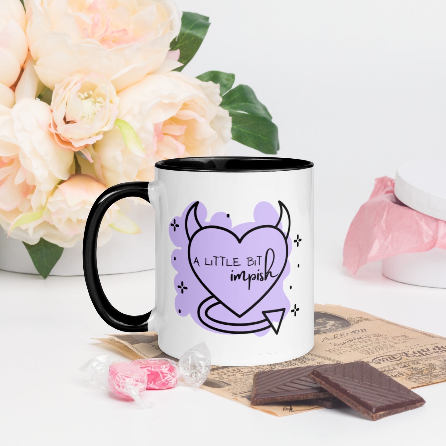 Mug: A Little Bit Impish (lavender)
