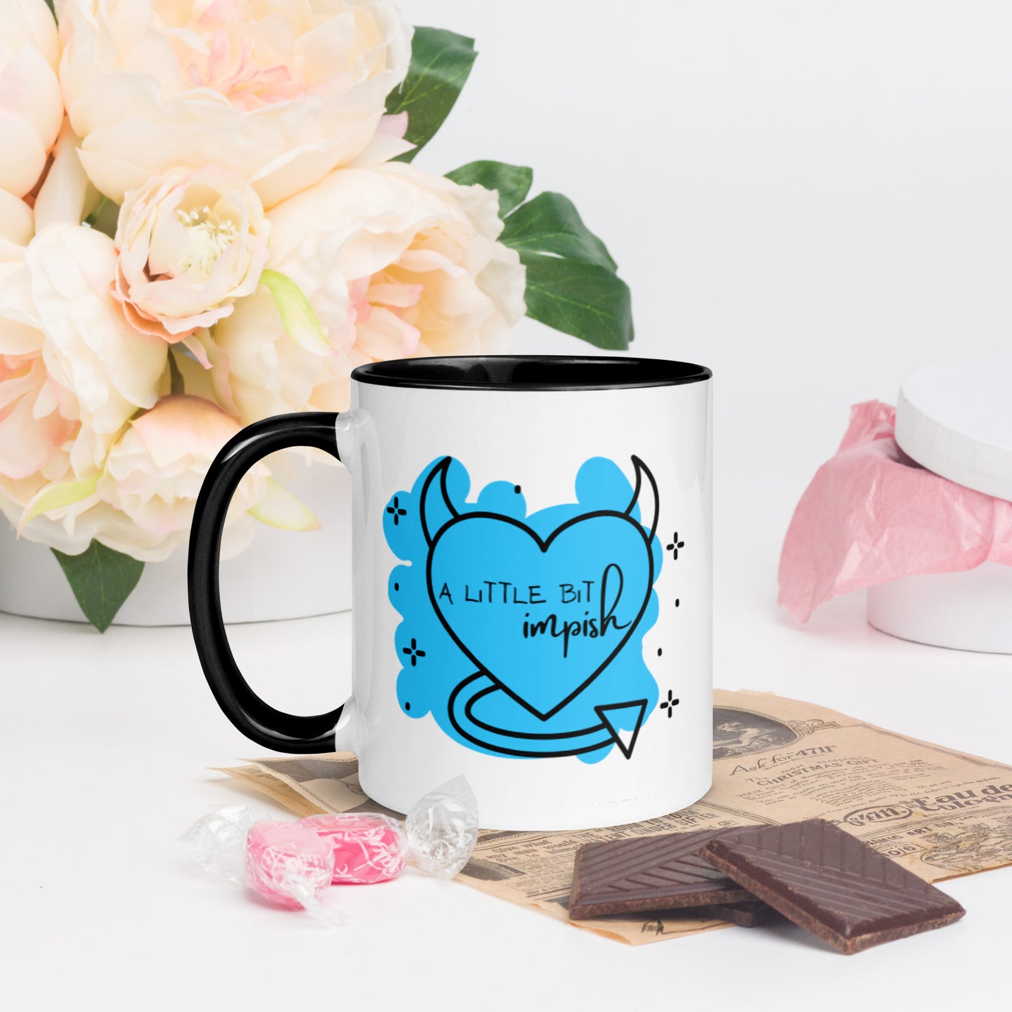 Mug: A Little Bit Impish (blue)