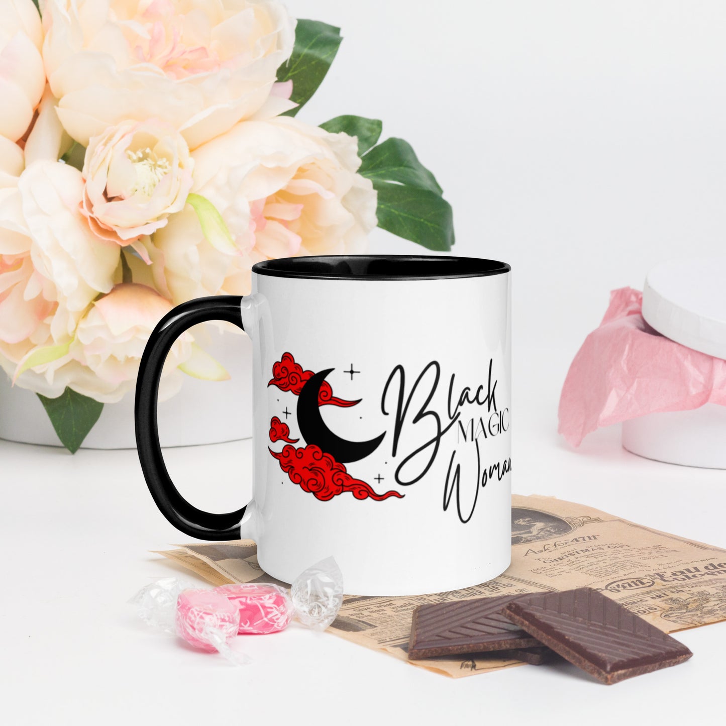 Mug: Black Magic Woman (red clouds)