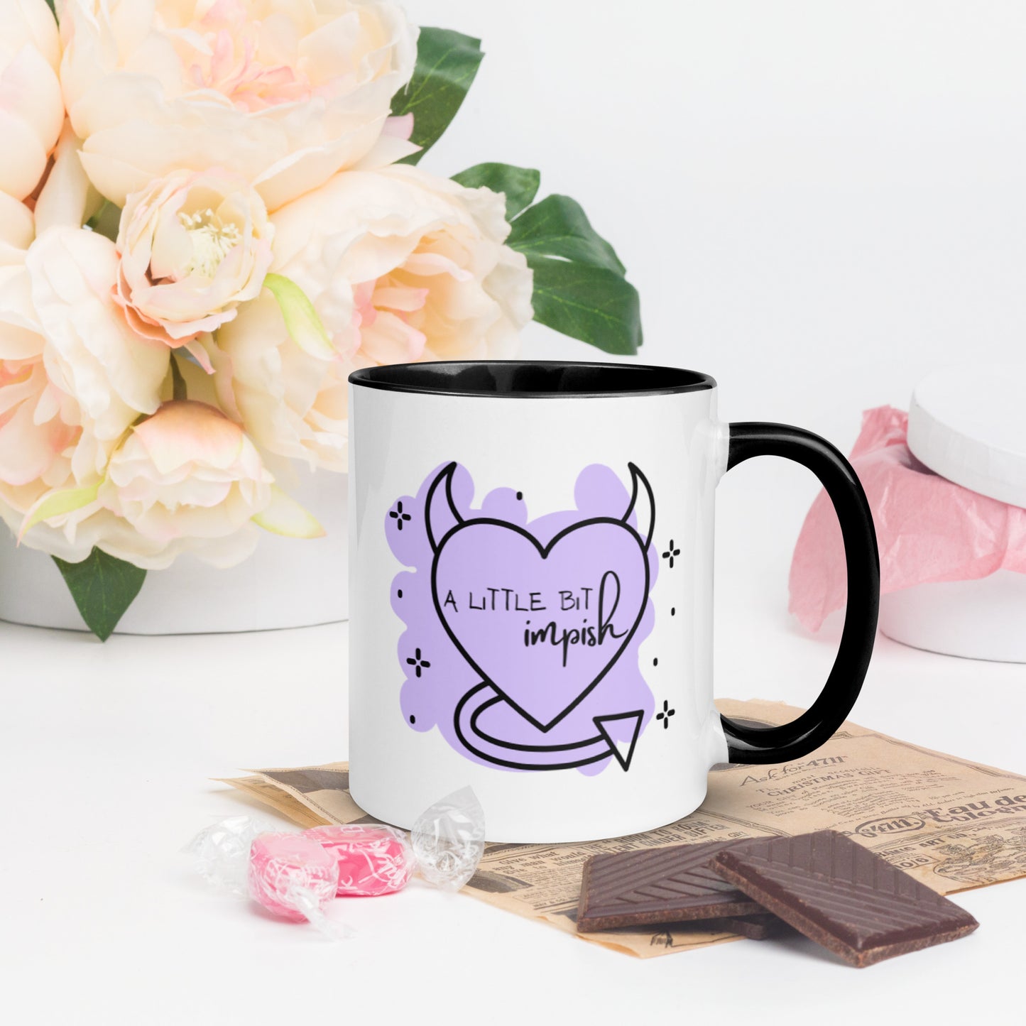 Mug: A Little Bit Impish (lavender)