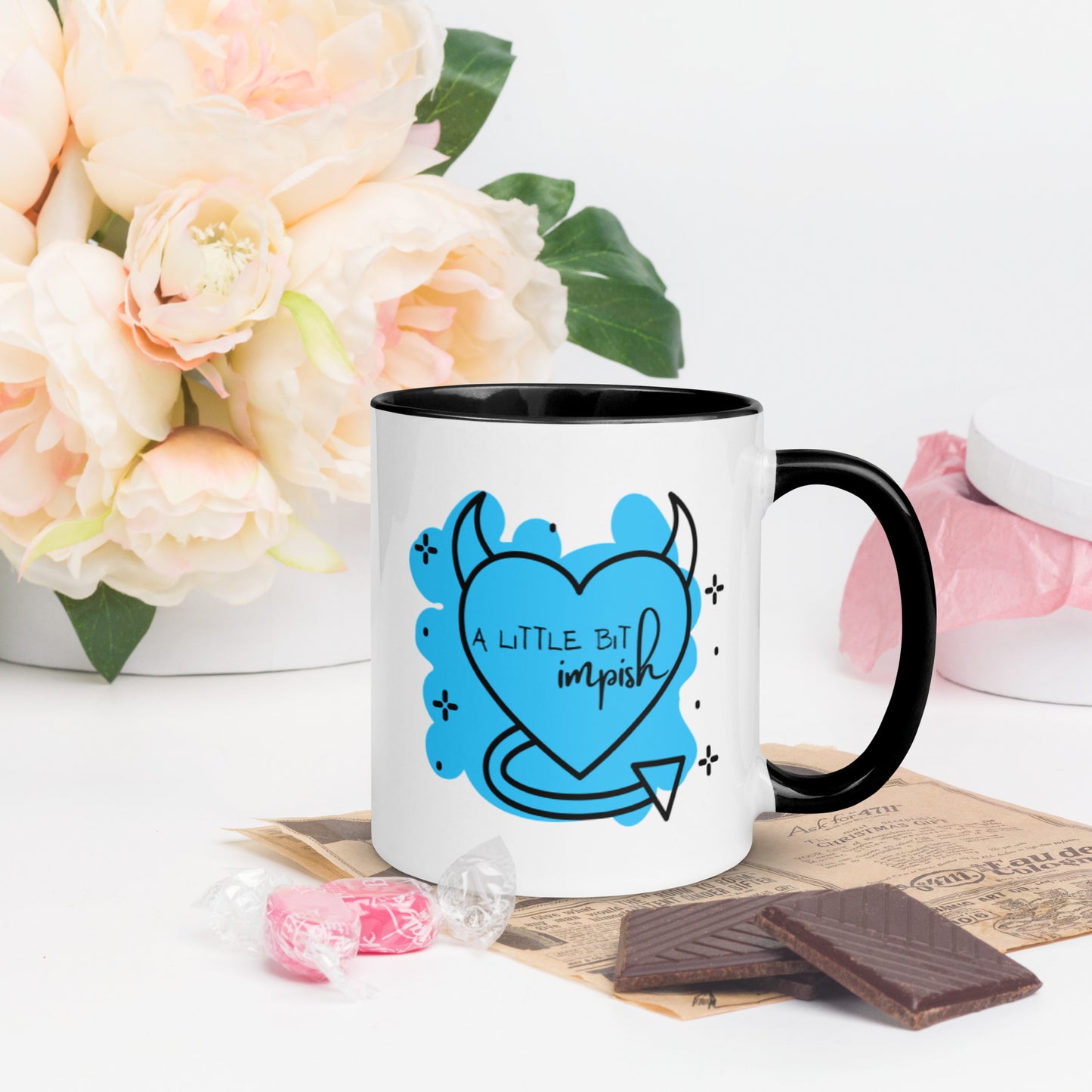 Mug: A Little Bit Impish (blue)