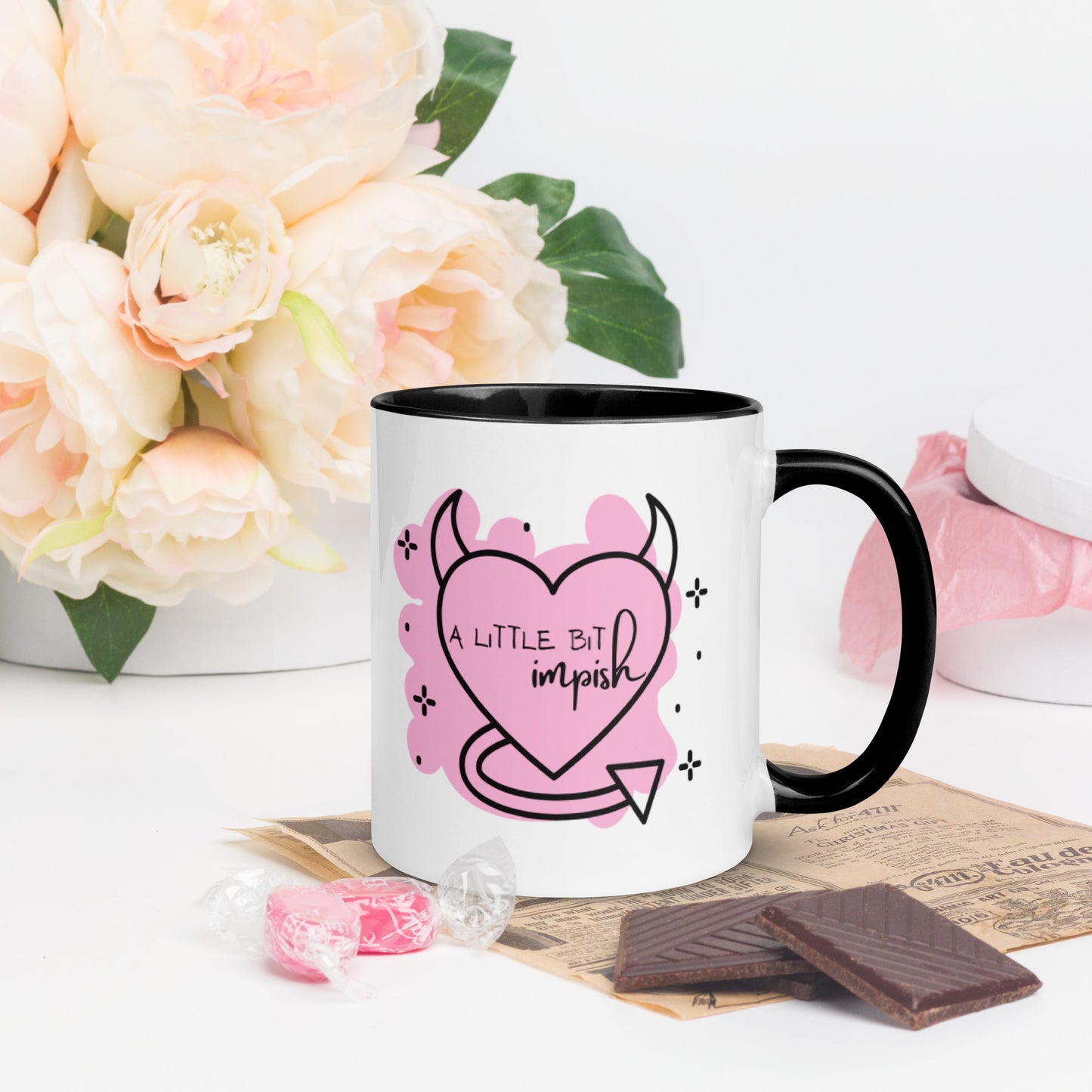 Mug: A Little Bit Impish (pink)