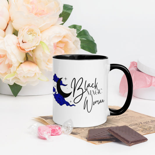 Mug: Black Magic Woman (blue clouds)