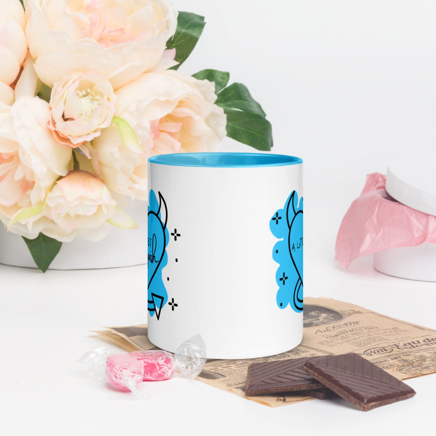 Mug: A Little Bit Impish (blue)